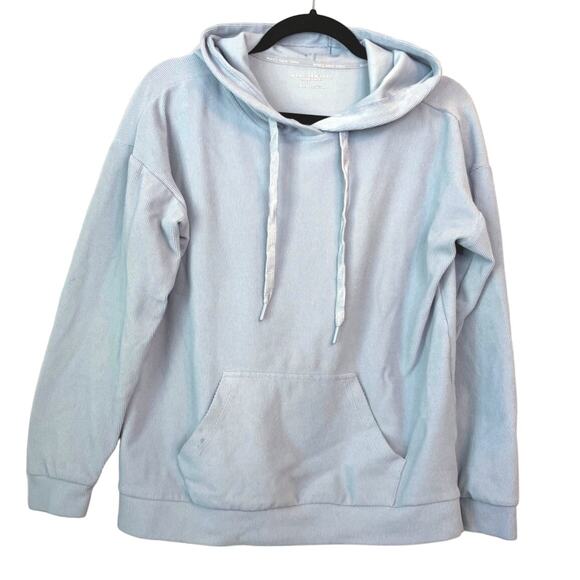 Marc New York, Ladies Size Small, Light Blue Textured Hoodie, Cozy, Soft, Warm - Picture 1 of 7